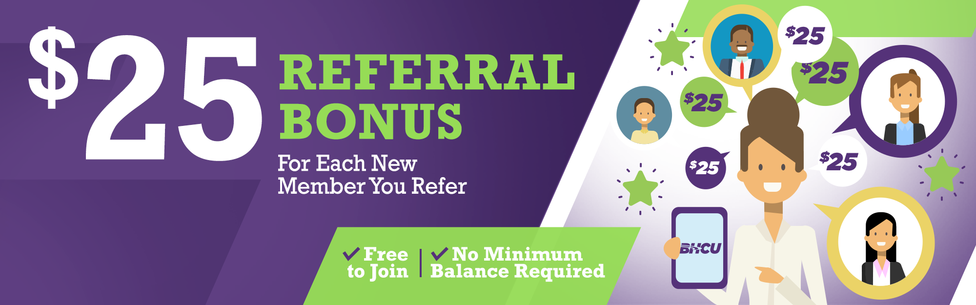 $25 referral bonus for each new member